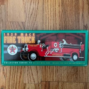 Texaco 1929 Mack Fire Truck Bank